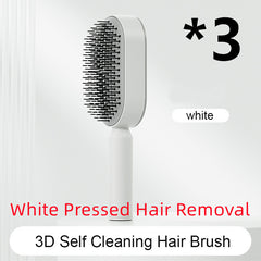 Self-Cleaning Hair Brush – Anti-Static Scalp Massage Detangling Comb