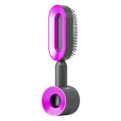 Self-Cleaning Hair Brush – Anti-Static Scalp Massage Detangling Comb