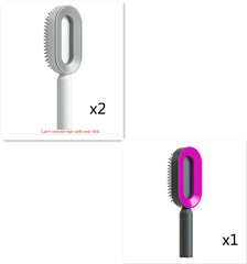 Self-Cleaning Hair Brush – Anti-Static Scalp Massage Detangling Comb