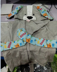 Cartoon Animal Baby Hooded Bathrobe – Soft Cotton Towel for 0-3 Years