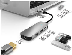 Multi-Function USB-C Hub – HDMI Docking Station & Notebook Adapter