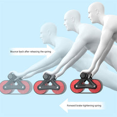 Double Wheel Ab Roller – Automatic Rebound Abdominal Fitness Trainer