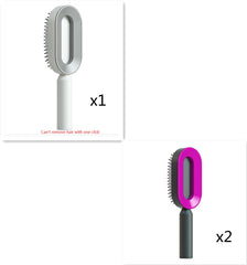 Self-Cleaning Hair Brush – Anti-Static Scalp Massage Detangling Comb