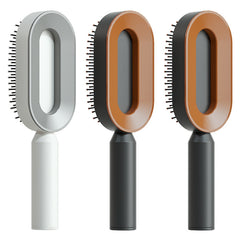 Self-Cleaning Hair Brush – Anti-Static Scalp Massage Detangling Comb