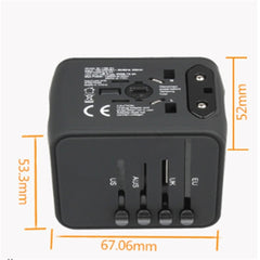 Universal Multi-Function Travel Socket with USB Charger