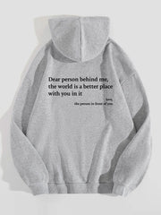 Unisex Printed Hoodie – Plush Kangaroo Pocket Drawstring Pullover