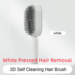 Self-Cleaning Hair Brush – Anti-Static Scalp Massage Detangling Comb
