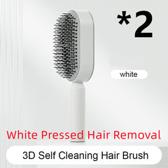 Self-Cleaning Hair Brush – Anti-Static Scalp Massage Detangling Comb