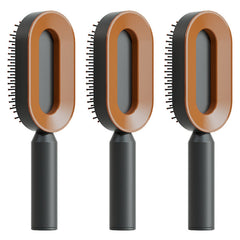Self-Cleaning Hair Brush – Anti-Static Scalp Massage Detangling Comb