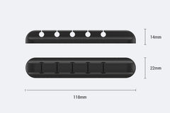 Silicone Cable Organizer – USB Cord Winder & Desktop Wire Clips