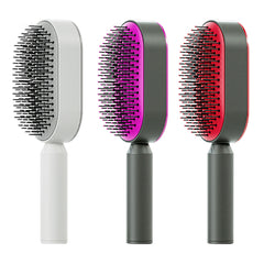 Self-Cleaning Hair Brush – Anti-Static Scalp Massage Detangling Comb