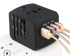 Universal Multi-Function Travel Socket with USB Charger