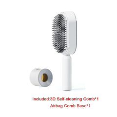 Self-Cleaning Hair Brush – Anti-Static Scalp Massage Detangling Comb