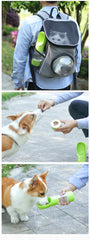 Dog Water Bottle Portable Pet Drinking Water Feeder Bowl Dog Cat Food Feeding for Puppy Dog Cat Outdoor Walking Travel Supplies