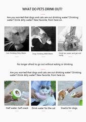 Dog Water Bottle Portable Pet Drinking Water Feeder Bowl Dog Cat Food Feeding for Puppy Dog Cat Outdoor Walking Travel Supplies