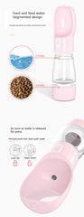 Dog Water Bottle Portable Pet Drinking Water Feeder Bowl Dog Cat Food Feeding for Puppy Dog Cat Outdoor Walking Travel Supplies