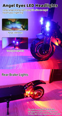3200w Dual Motors Electric Scooter for Adults 75km/h Speed 70km Long Range 10 inch Tires E Scooter Patinete Electrico Skateboard