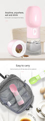 Dog Water Bottle Portable Pet Drinking Water Feeder Bowl Dog Cat Food Feeding for Puppy Dog Cat Outdoor Walking Travel Supplies