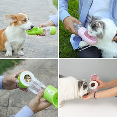 Dog Water Bottle Portable Pet Drinking Water Feeder Bowl Dog Cat Food Feeding for Puppy Dog Cat Outdoor Walking Travel Supplies