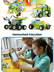 STEM Educational Building Blocks Kit with Bluetooth Connectivity for WeDo 2.0 Core Programming Learning