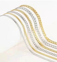 1pc 6 mm Men 925 sterling silver Cuban Link Chain Bracelet Necklace Fashion Hip Hop Chain Necklace Male Jewelry gift