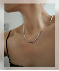 1pc 6 mm Men 925 sterling silver Cuban Link Chain Bracelet Necklace Fashion Hip Hop Chain Necklace Male Jewelry gift