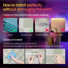 Smart LED Light Strip for Bedroom - 3ft to 100ft, Color Change, Support APP and Remote Control, USB Power Supply, Perfect Home P