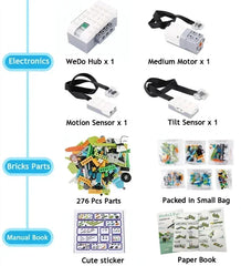 STEM Educational Building Blocks Kit with Bluetooth Connectivity for WeDo 2.0 Core Programming Learning