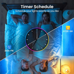 Smart LED Light Strip for Bedroom - 3ft to 100ft, Color Change, Support APP and Remote Control, USB Power Supply, Perfect Home P