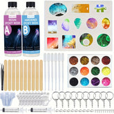 Resin Jewelry Making Kit, Starter Kit - Resin Kit and Mold Set with Jewelry Molds and Tools for Adult DIY Keychain Jewelry Makin