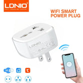 LDNIO Wifi Smart Plug Devices Socket With Timer Tuya APP Remote Control Smart Switch Alexa UK US EU to Universal Adapter