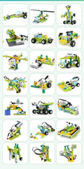 STEM Educational Building Blocks Kit with Bluetooth Connectivity for WeDo 2.0 Core Programming Learning
