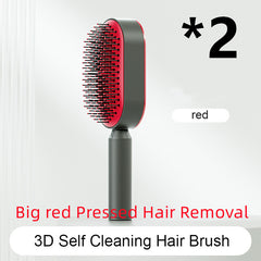 Self-Cleaning Hair Brush – Anti-Static Scalp Massage Detangling Comb