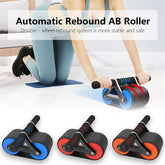Double Wheel Ab Roller – Automatic Rebound Abdominal Fitness Trainer
