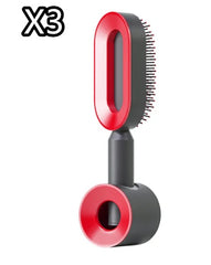 Self-Cleaning Hair Brush – Anti-Static Scalp Massage Detangling Comb