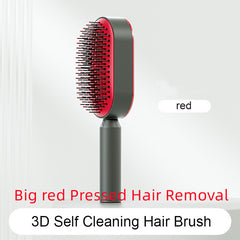 Self-Cleaning Hair Brush – Anti-Static Scalp Massage Detangling Comb
