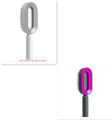 Self-Cleaning Hair Brush – Anti-Static Scalp Massage Detangling Comb
