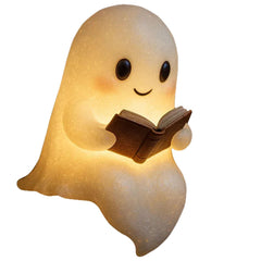 LED Ghost Night Light – Kids Bedside Lamp Warm Halloween Decoration
