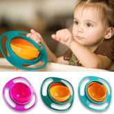 360° Rotate Spill-Proof Baby Bowl – Durable, Easy-to-Clean Dish