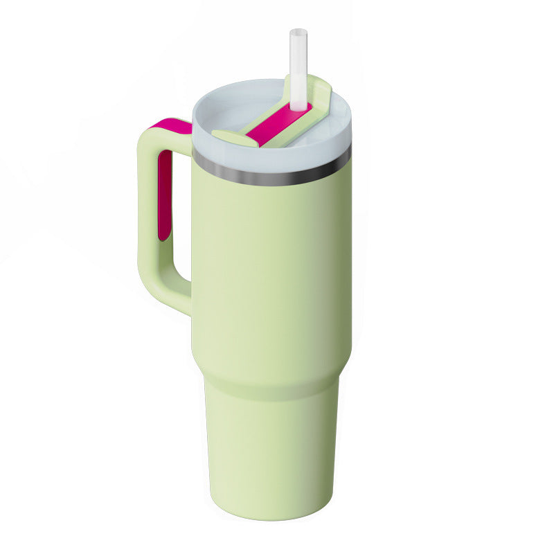 40oz Insulated Tumbler with Handle – Spill-Proof Stainless Steel Cup