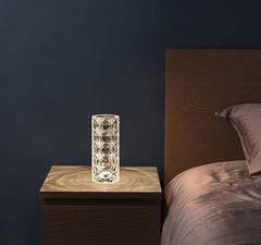 Crystal Touch Lamp – USB Rechargeable LED Night Light with 16 Colors