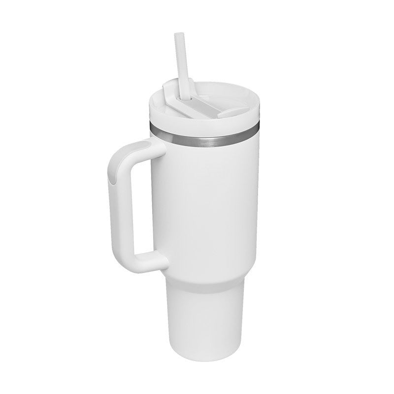 40oz Insulated Tumbler with Handle – Spill-Proof Stainless Steel Cup
