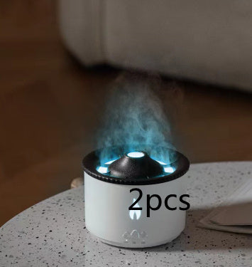 Creative Ultrasonic Essential Oil Humidifier – Flame & Jellyfish Diffuser