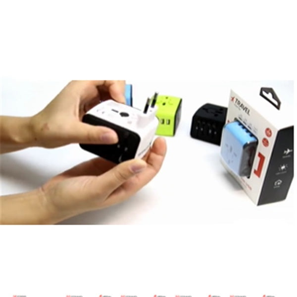 Universal Multi-Function Travel Socket with USB Charger