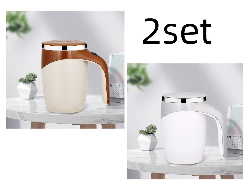 Rechargeable Self-Stirring Mug – Magnetic Coffee & Milkshake Cup