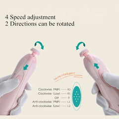 Anti-Scratch Baby Electric Nail Polisher – Safe, Quiet, Multifunctional