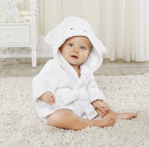 Cartoon Animal Baby Hooded Bathrobe – Soft Cotton Towel for 0-3 Years