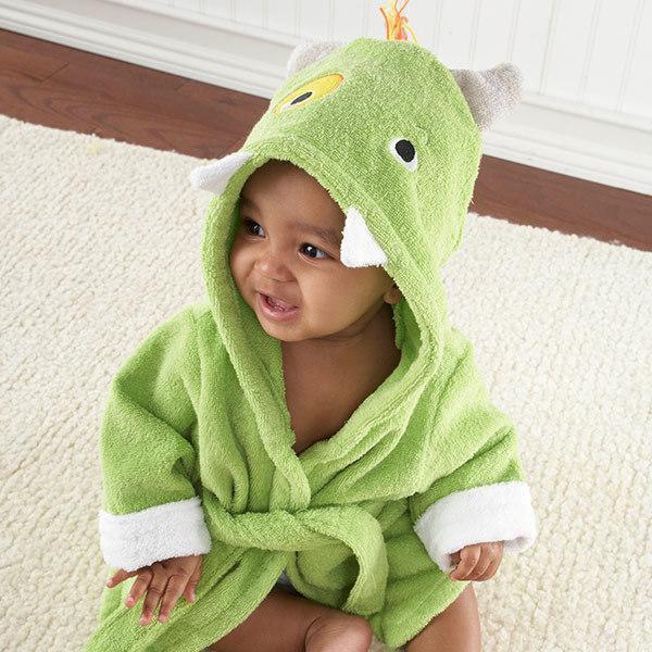 Cartoon Animal Baby Hooded Bathrobe – Soft Cotton Towel for 0-3 Years