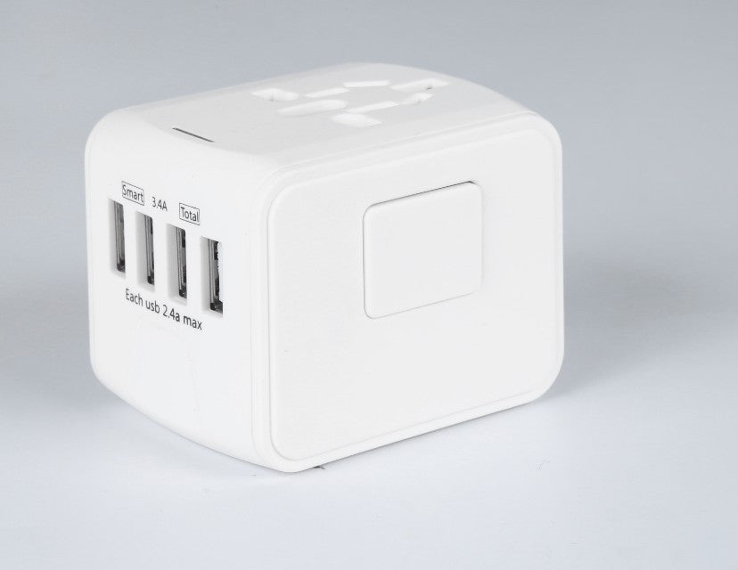 Universal Multi-Function Travel Socket with USB Charger