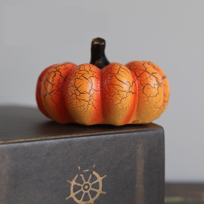 Halloween Pumpkin Lantern – LED Candle Resin Decorative Light